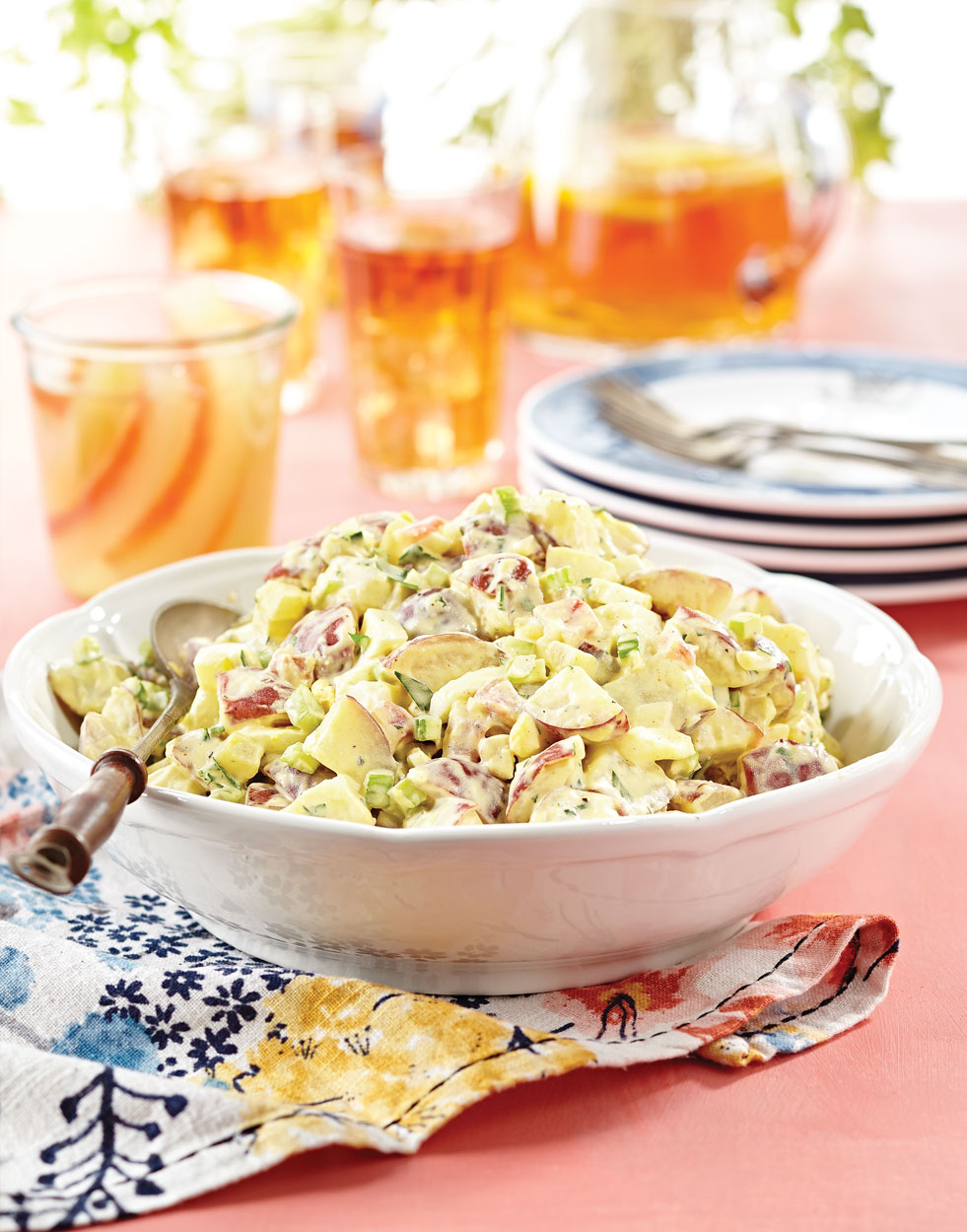 Creamy Potato Salad with watermelon pickles Recipe
