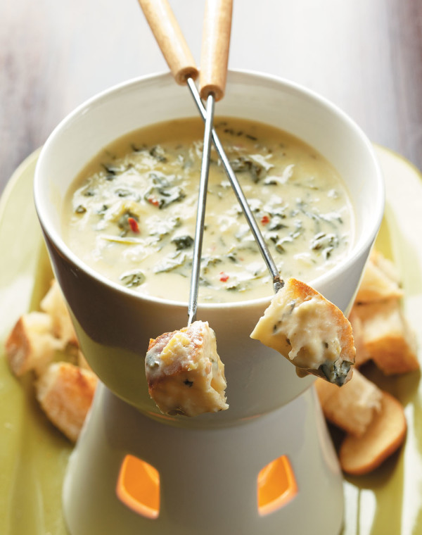 Spinach-Artichoke Fondue