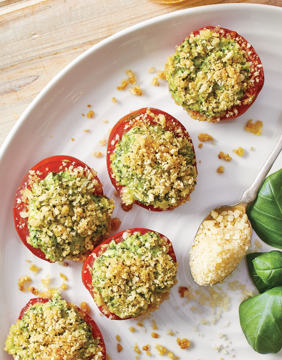 Pesto-Stuffed Tomatoes