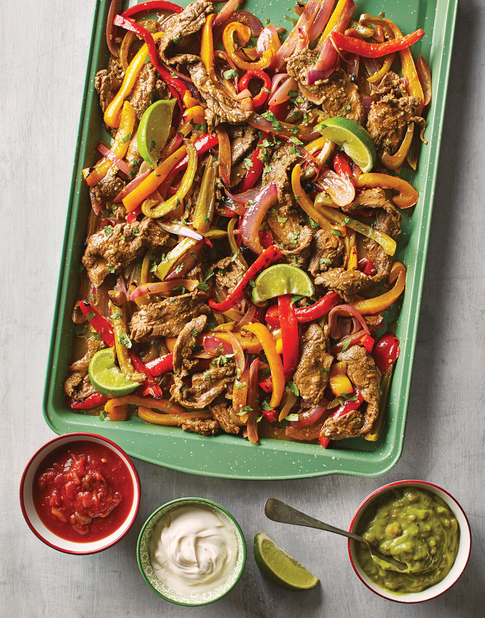 Sheet Pan Steak Fajitas Lead 