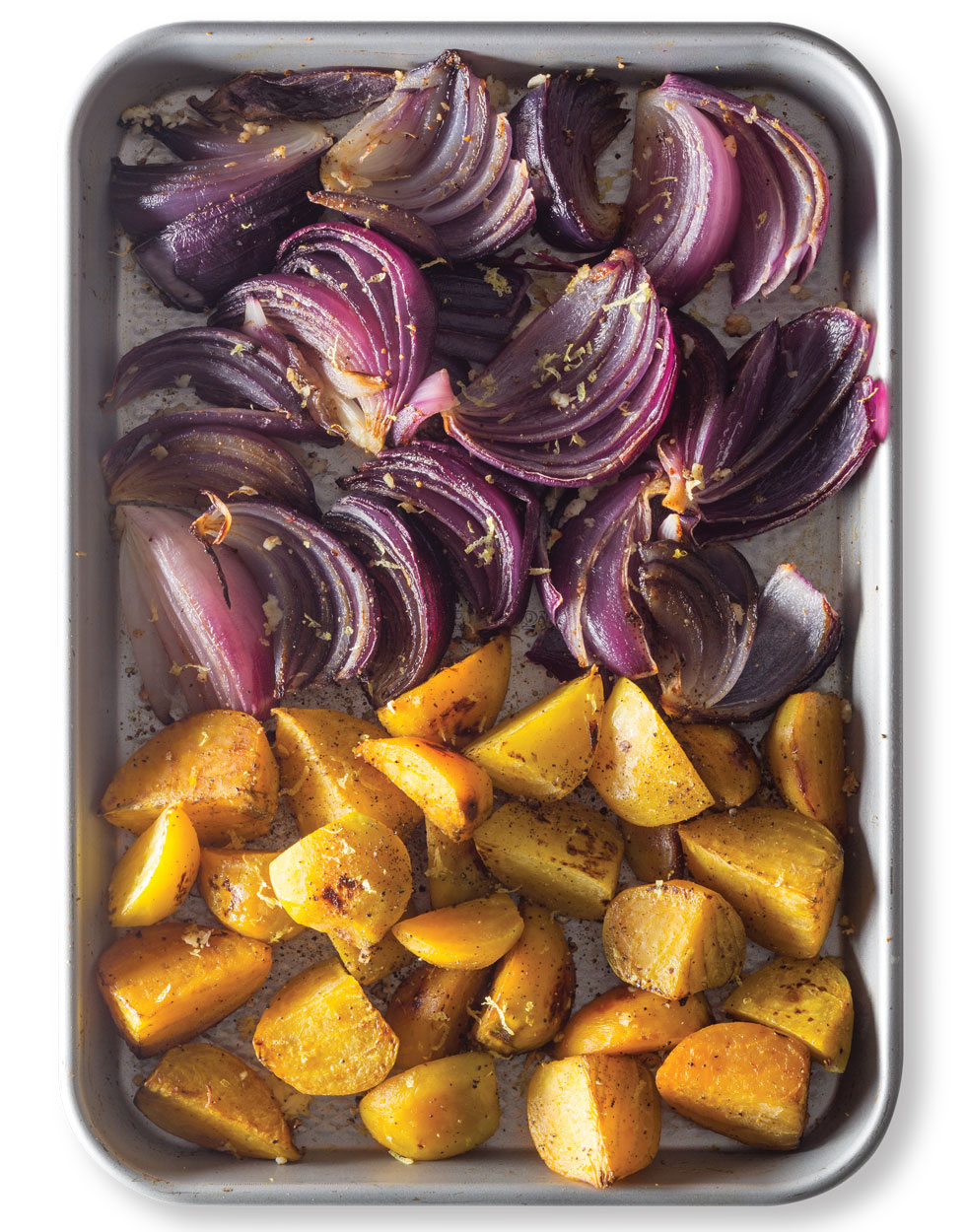 Citrus-Roasted Golden Beets and Red Onions