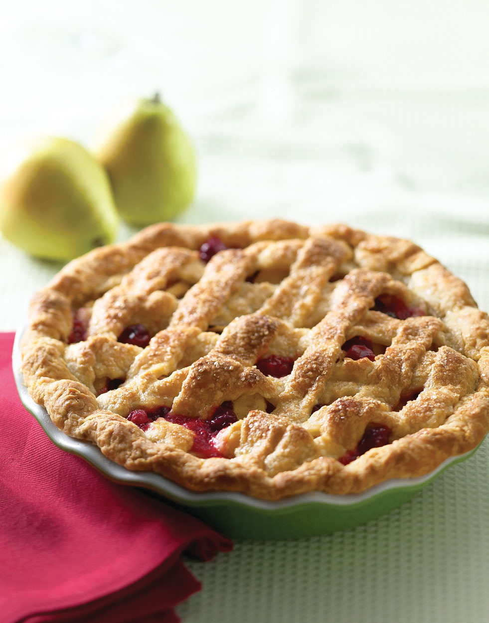 Pear-Cranberry-Vanilla Pie Recipe
