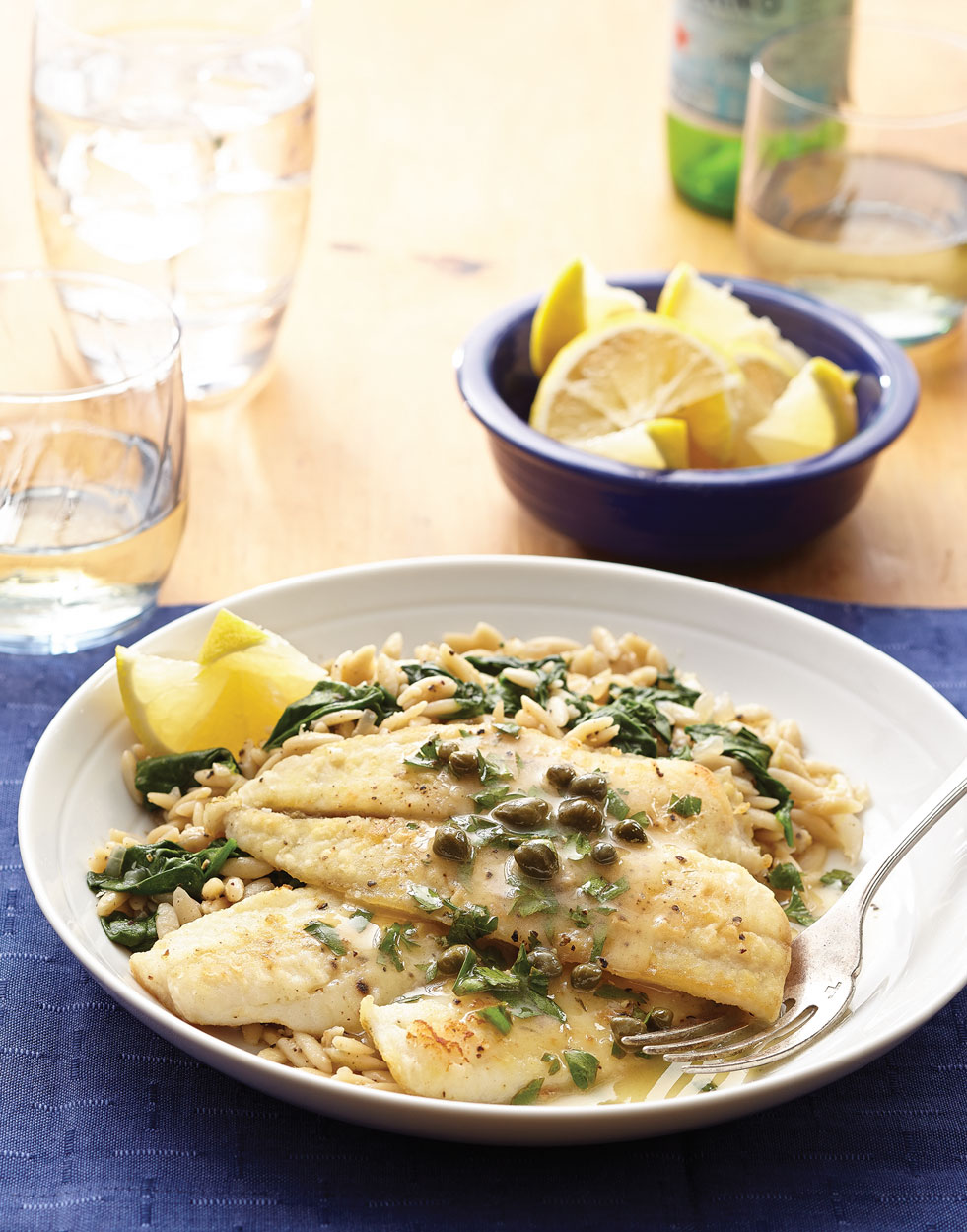 Flounder Piccata