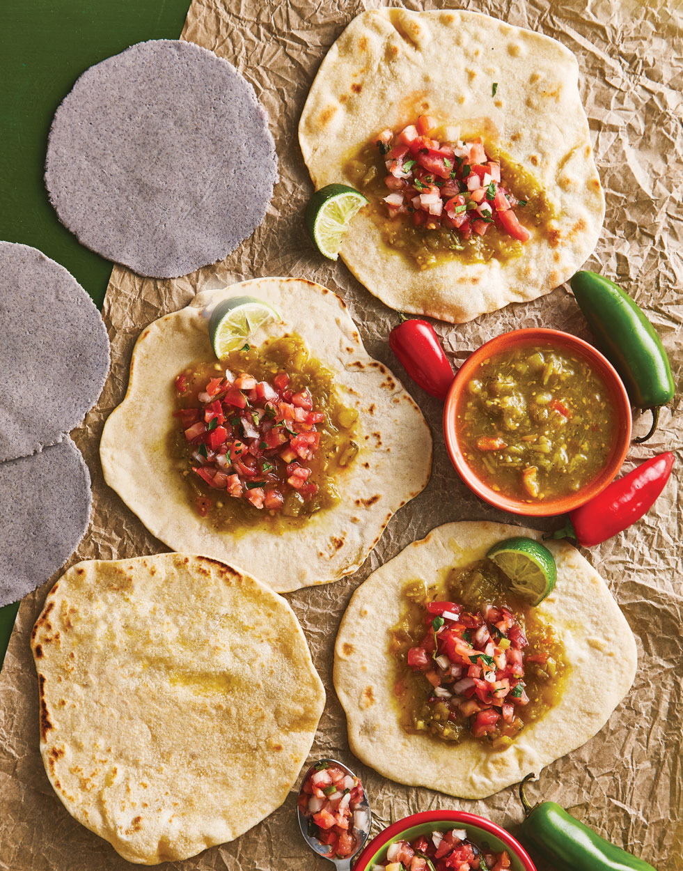 Flour Tortillas with Roasted Garlic