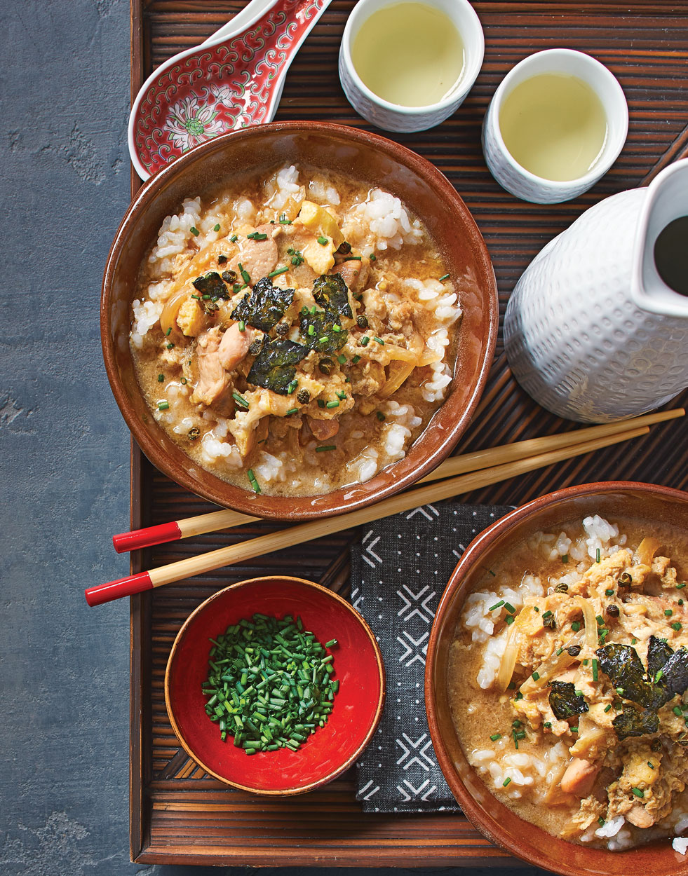 Oyakodon (Poached Chicken and Egg in Dashi and Soy Broth)