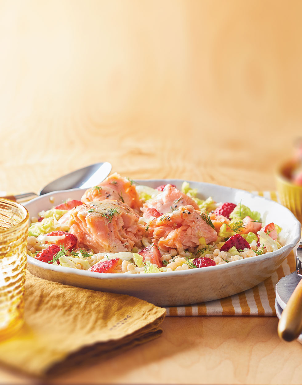 Salmon and Fennel Spring Dinner Salad