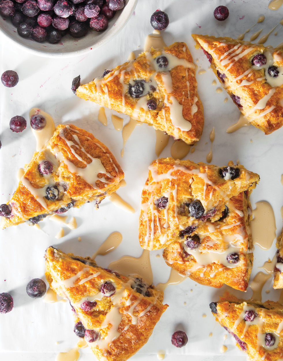 Blueberry-Sweet Potato Scones