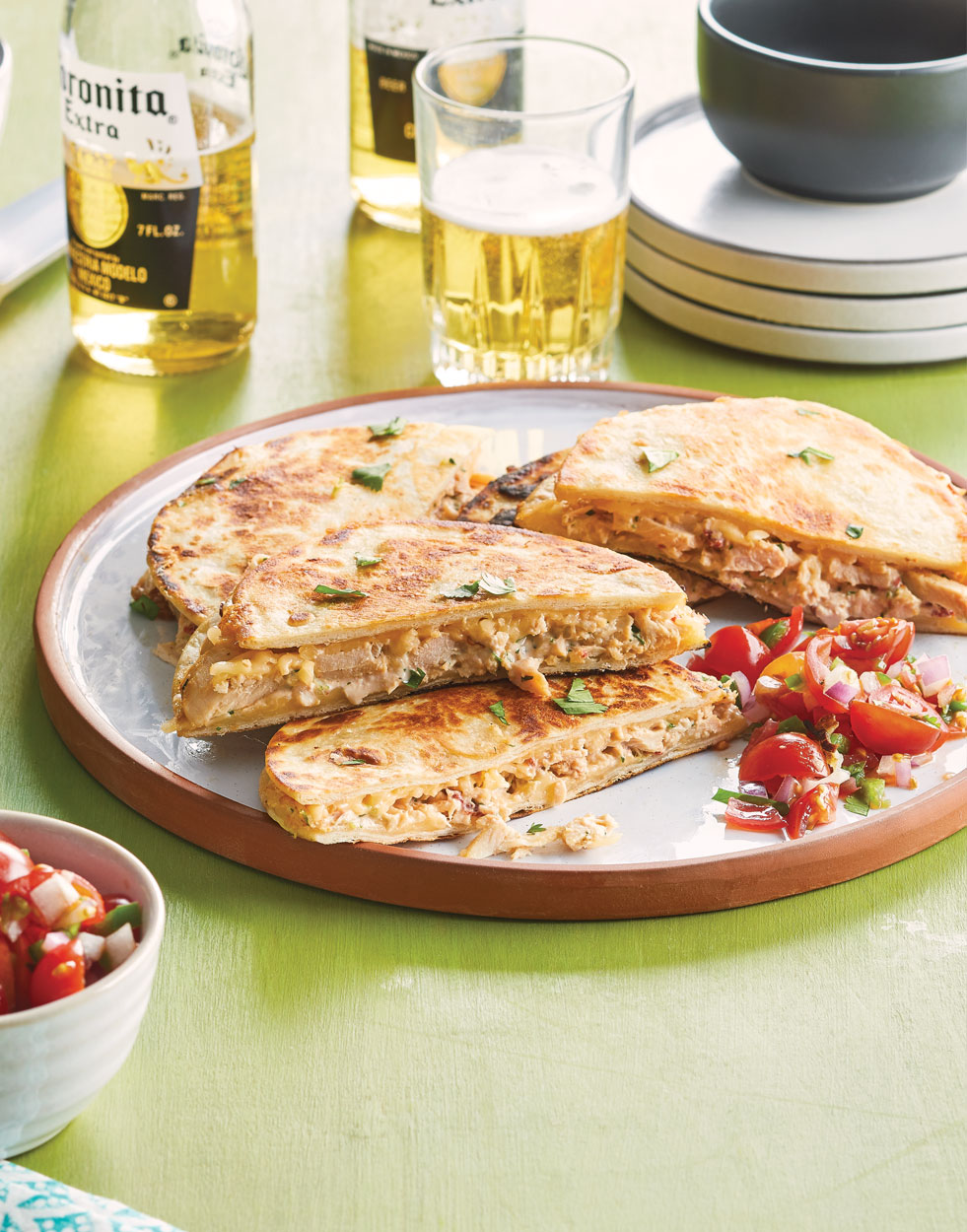 Southwestern Tuna Melt Quesadillas