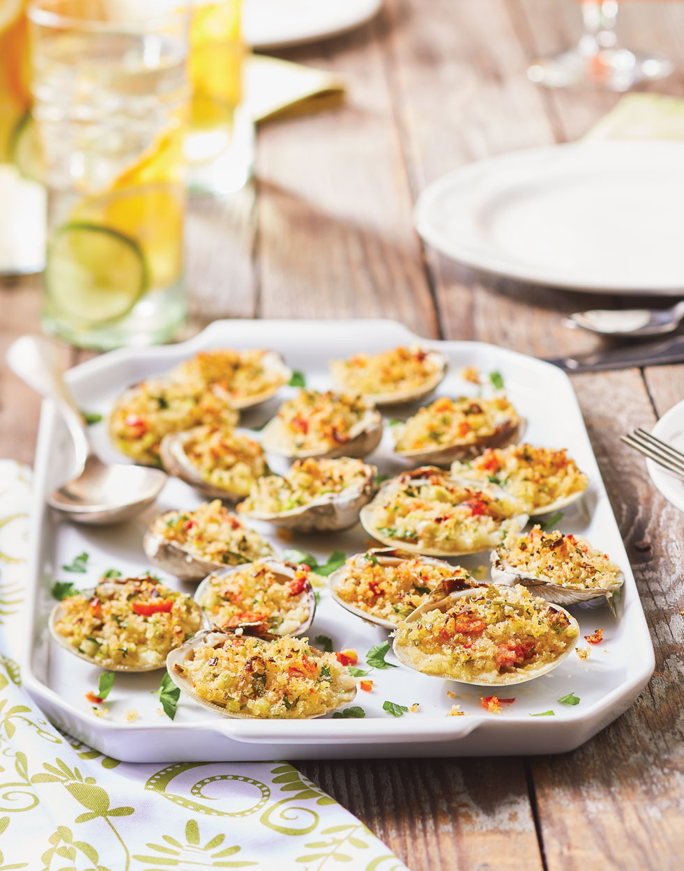 Spicy Stuffed Clams