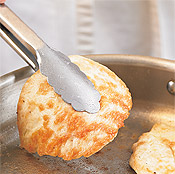 Searing the chicken cutlets leaves caramelized bits in the pan. Deglaze the pan to release the flavor. 