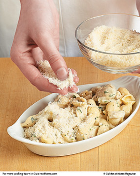 Topping the casseroles with panko and Parmesan adds great flavor, texture, and browning when baked.