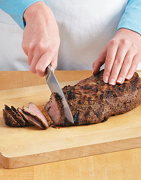 Let roast rest after grilling to allow the juices to redistribute, then slice it against the grain.