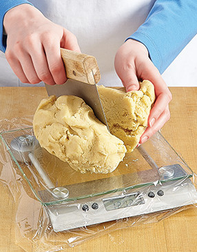 For perfect pinwheels, a kitchen scale makes quick and easy work of dividing the dough in half.  
