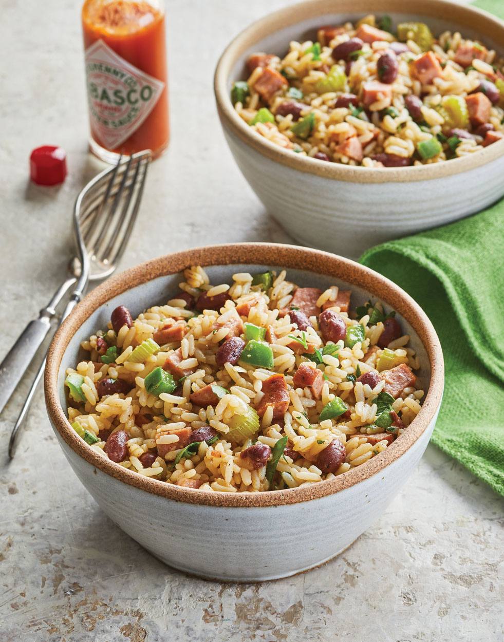 Cajun Beans & Rice with Kielbasa