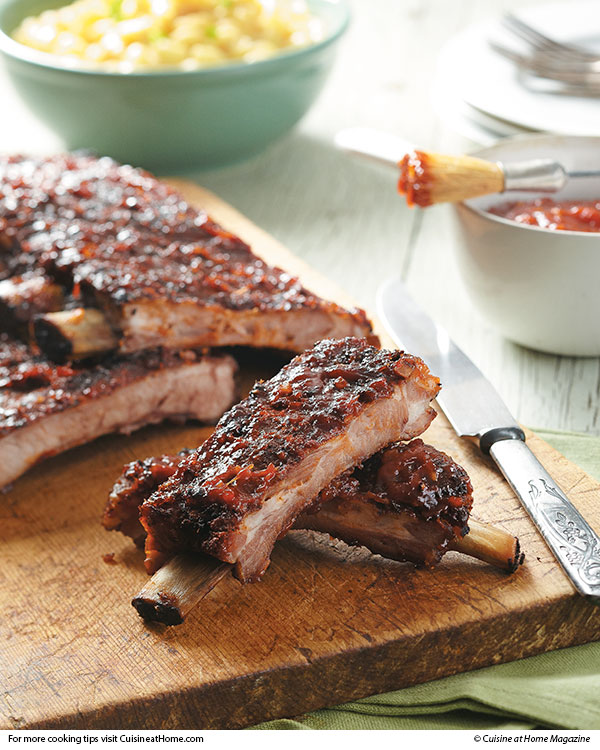 Bbq pork clearance ribs on grill