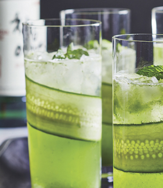 Cucumber-Mint Soju Coolers