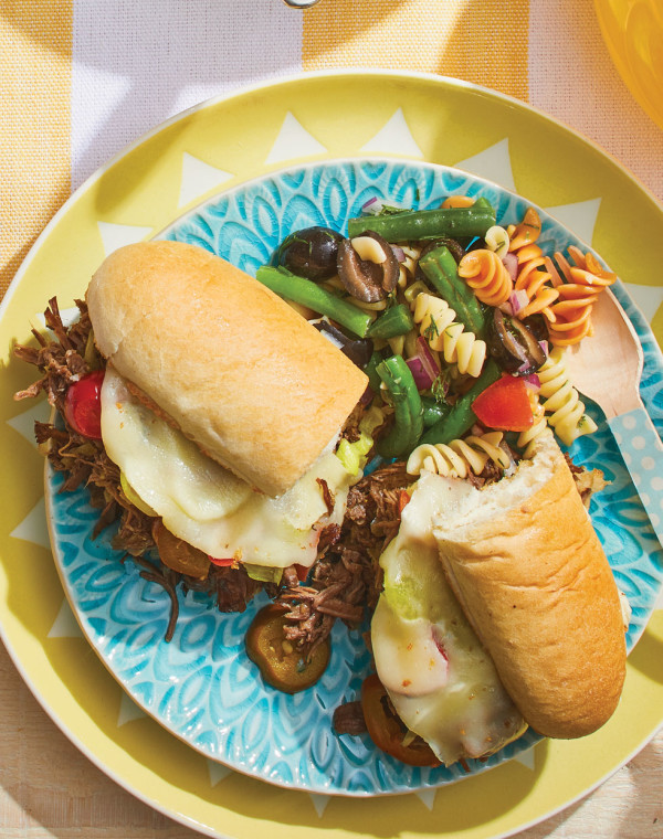 Slow Cooker Italian Beef Sandwiches