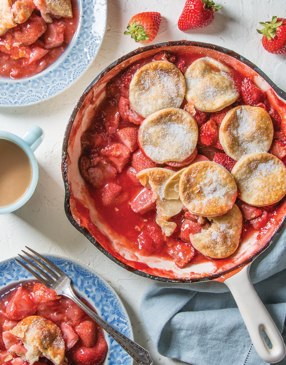 Strawberry-Ginger Cobbler