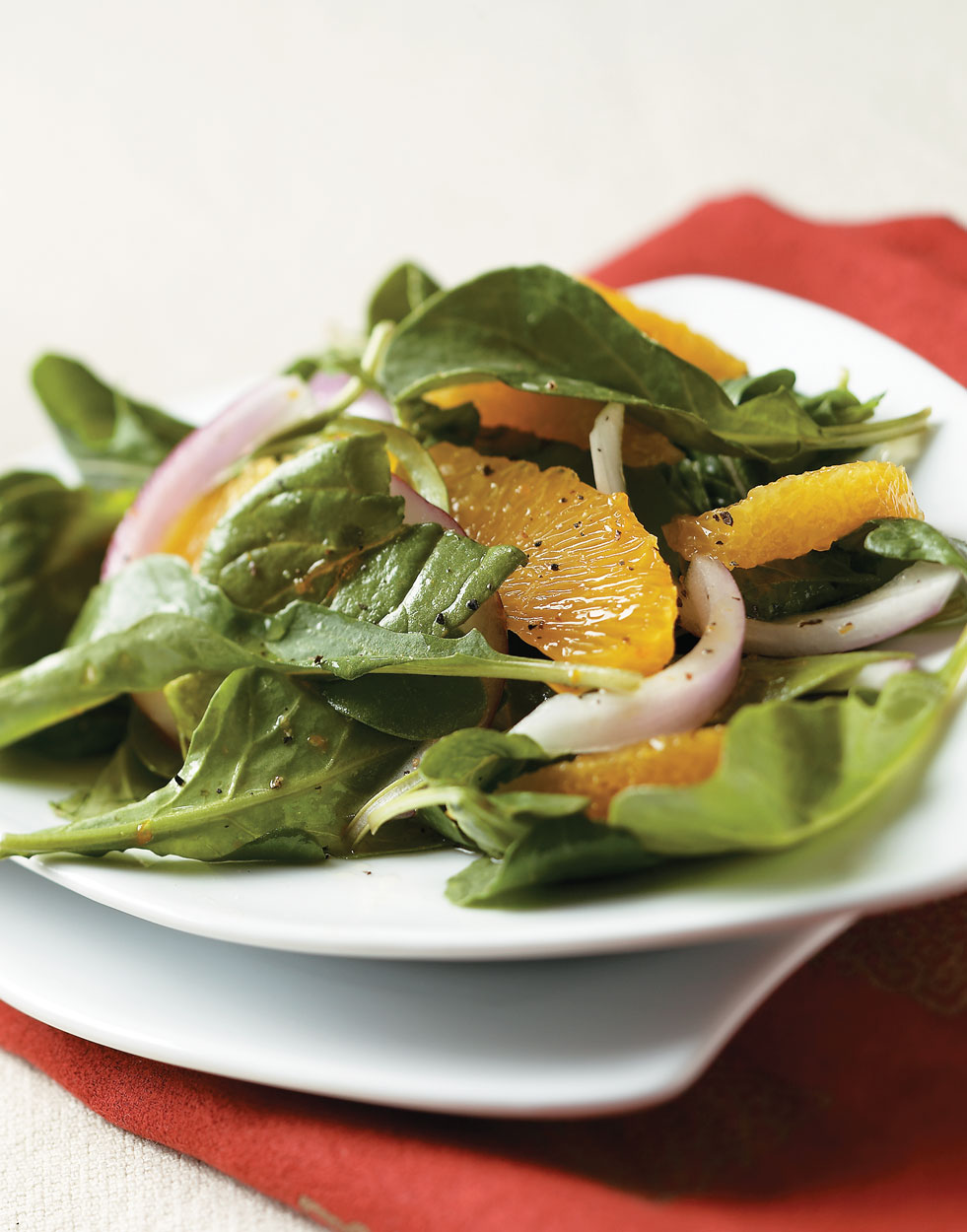 Arugula Orange Salad with Sweet & Sour Vinaigrette