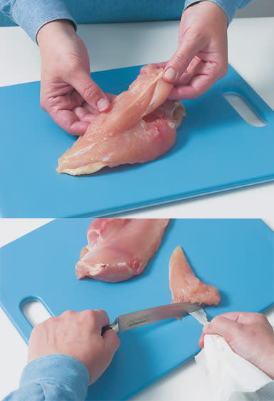 How to Prepare Chicken Tenders from a Chicken Breast