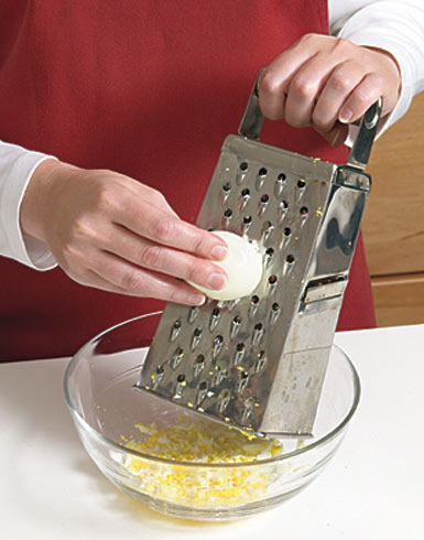 How to Grate Hard-Boiled Eggs for Salads & Deviled Eggs