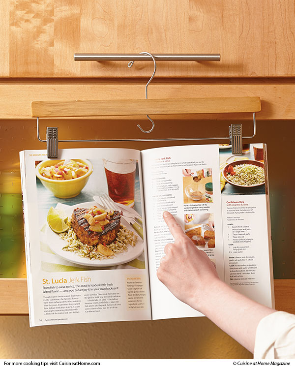 How to Make a Hanger for Your Cookbooks