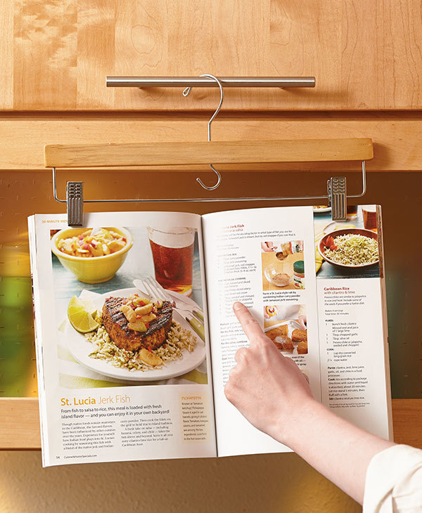 How to Make a Hanger for Your Cookbooks