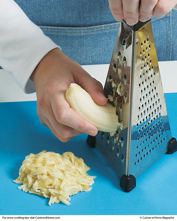 No Ripe Bananas? Grate Your Bananas in a Pinch!