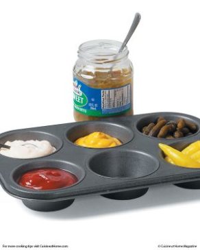 Use Muffin Tins for Condiment Trays