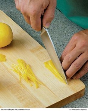 No Citrus Zester? Use Your Knife Instead!