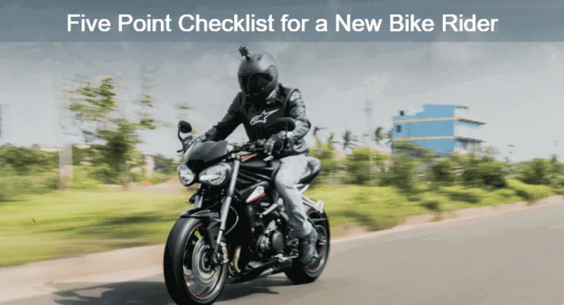 Checklist for a New Bike Rider 