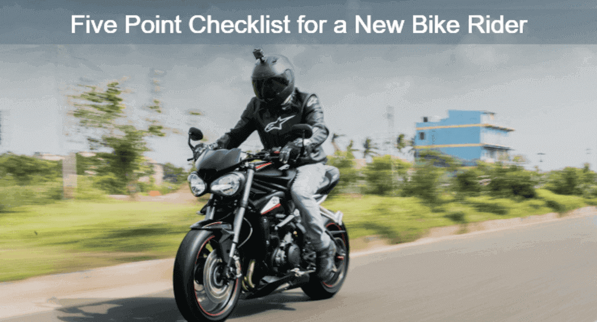 Five Point Checklist for a New Bike Rider 🚴