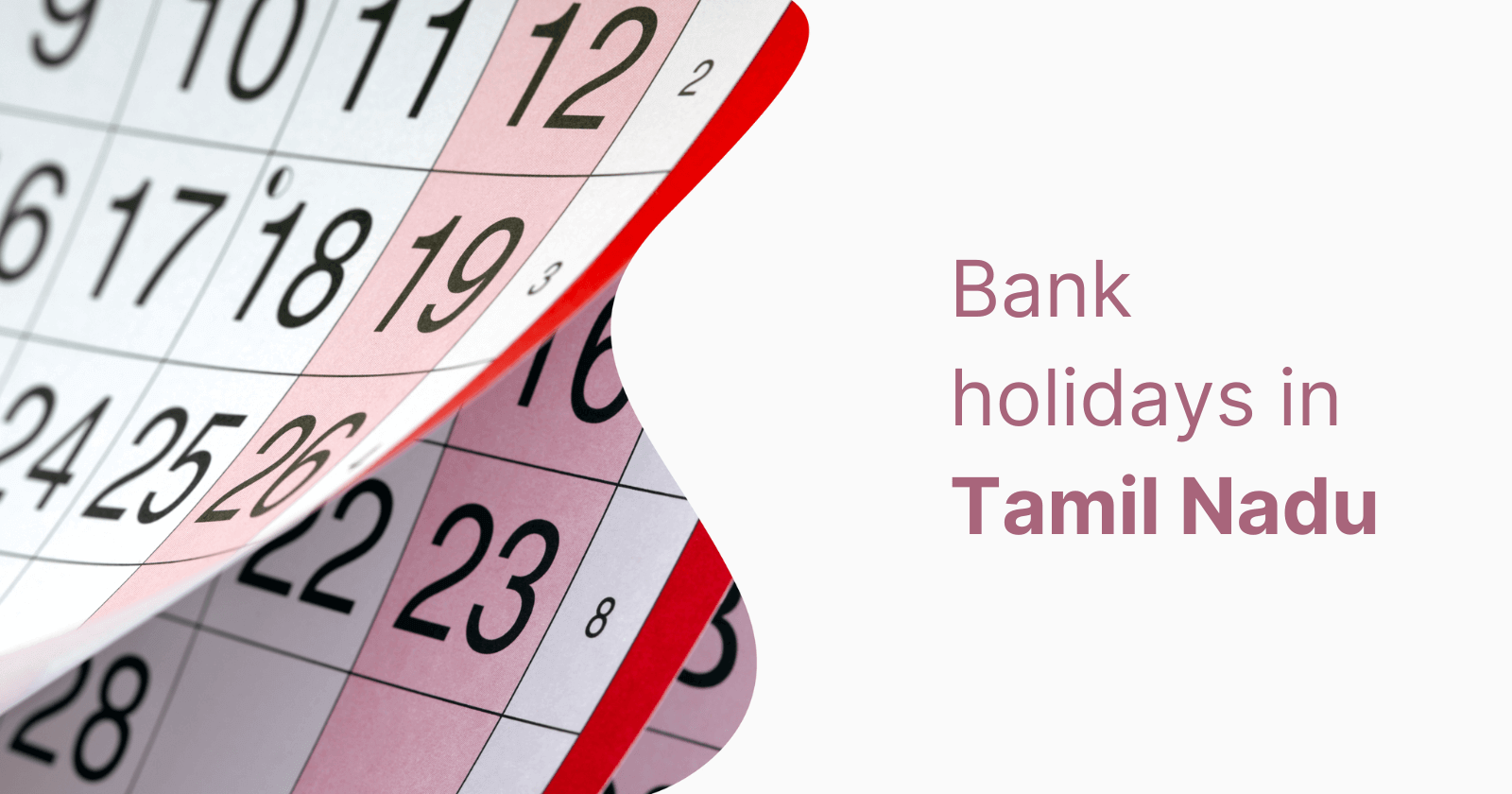 Tamil Nadu Holidays List of Bank Holidays in Tamil Nadu in 2023
