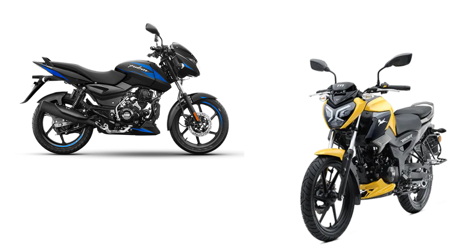 TVS Raider vs Pulsar 125: Compare Price and Specifications (2023)