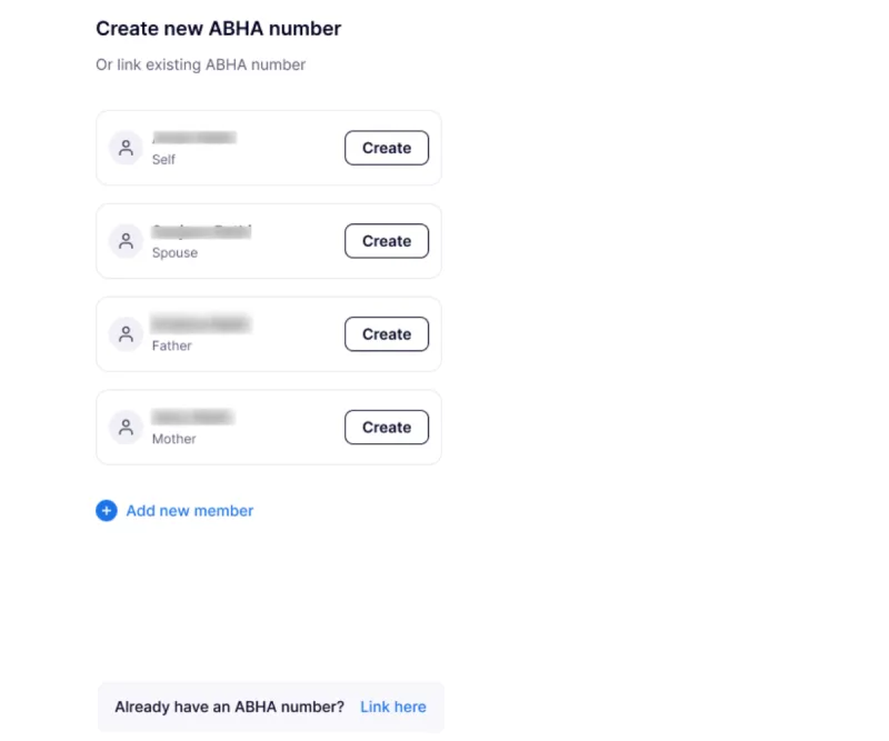 Create ABHA card through ACKO app step 4