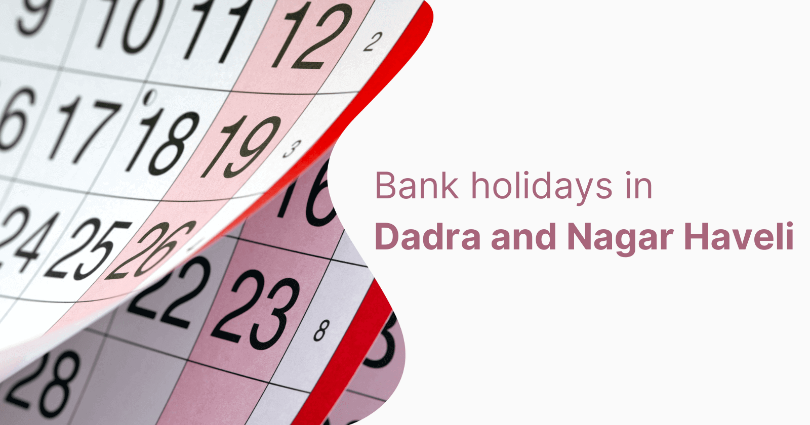 List of Bank Holidays in Dadra and Nagar Haveli in 2023