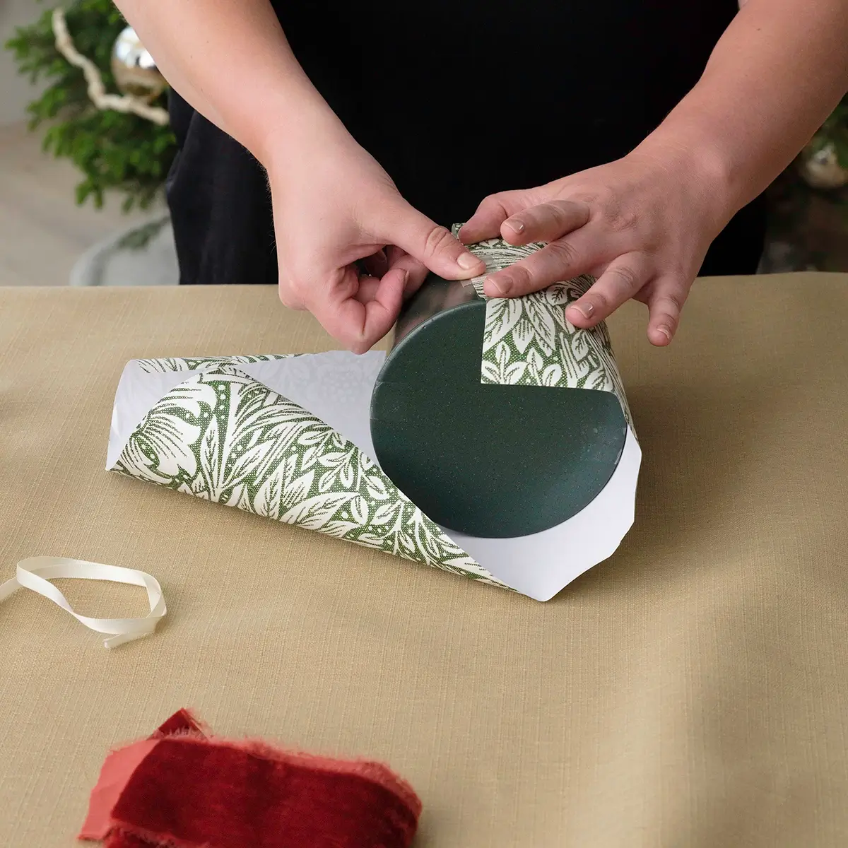 Christmas Wrapping Paper Roll - Stripes