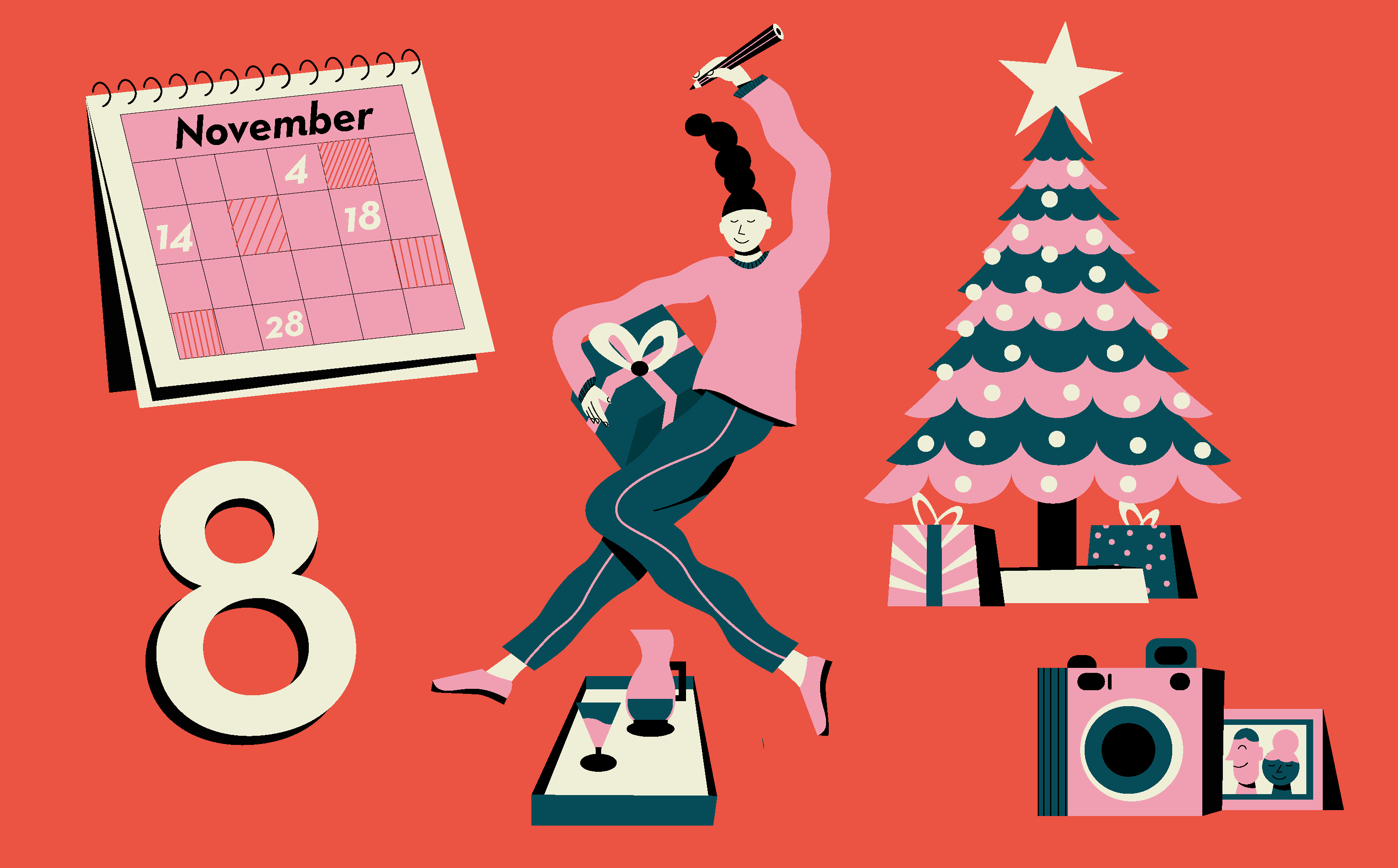 Christmas Planning Calendar What to Do Now SANTA COM