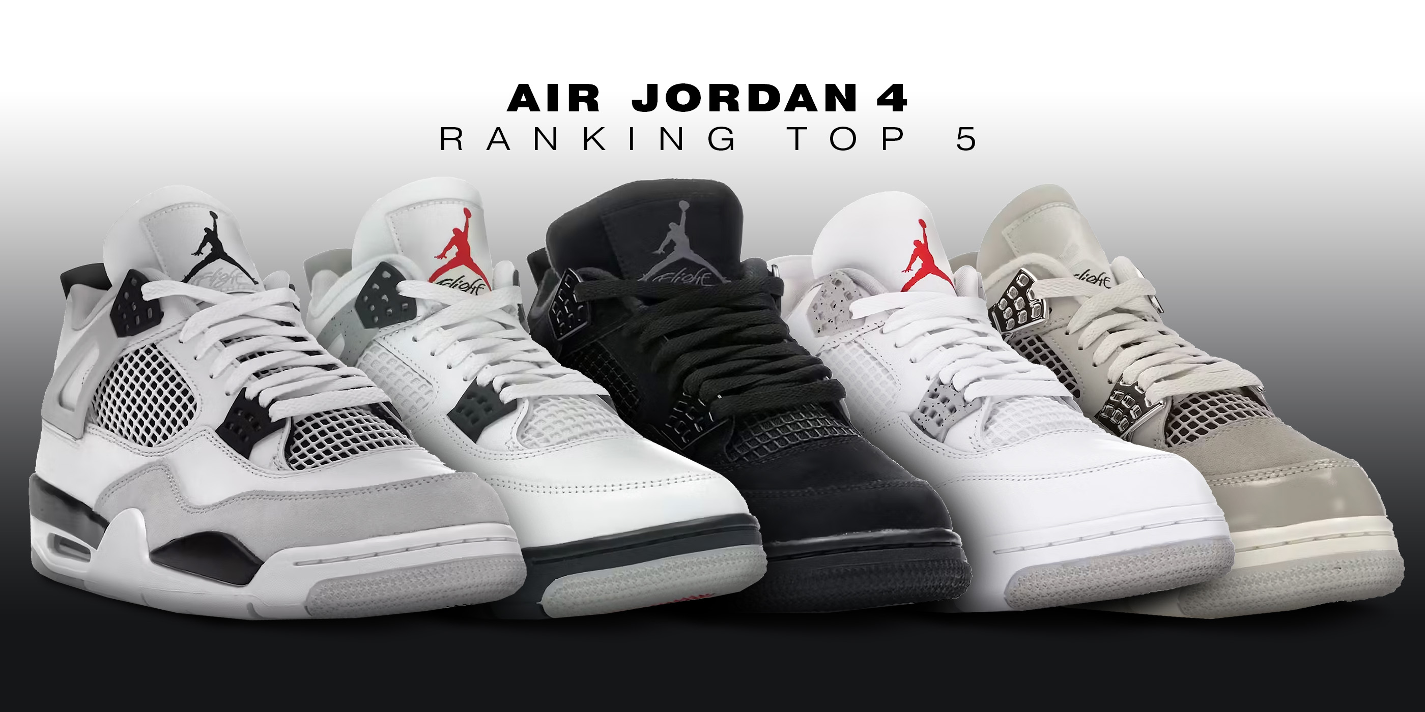 top 5 air jordan 4 