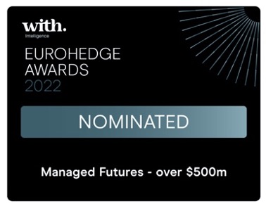 2022 WithIntelligence EuroHedge Awards Managed Futures over $500m