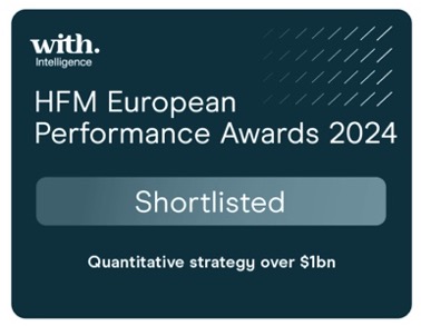 2024 WithIntelligence HFM Eurpean Performance Awards Quantitative Strategy Shortlisted