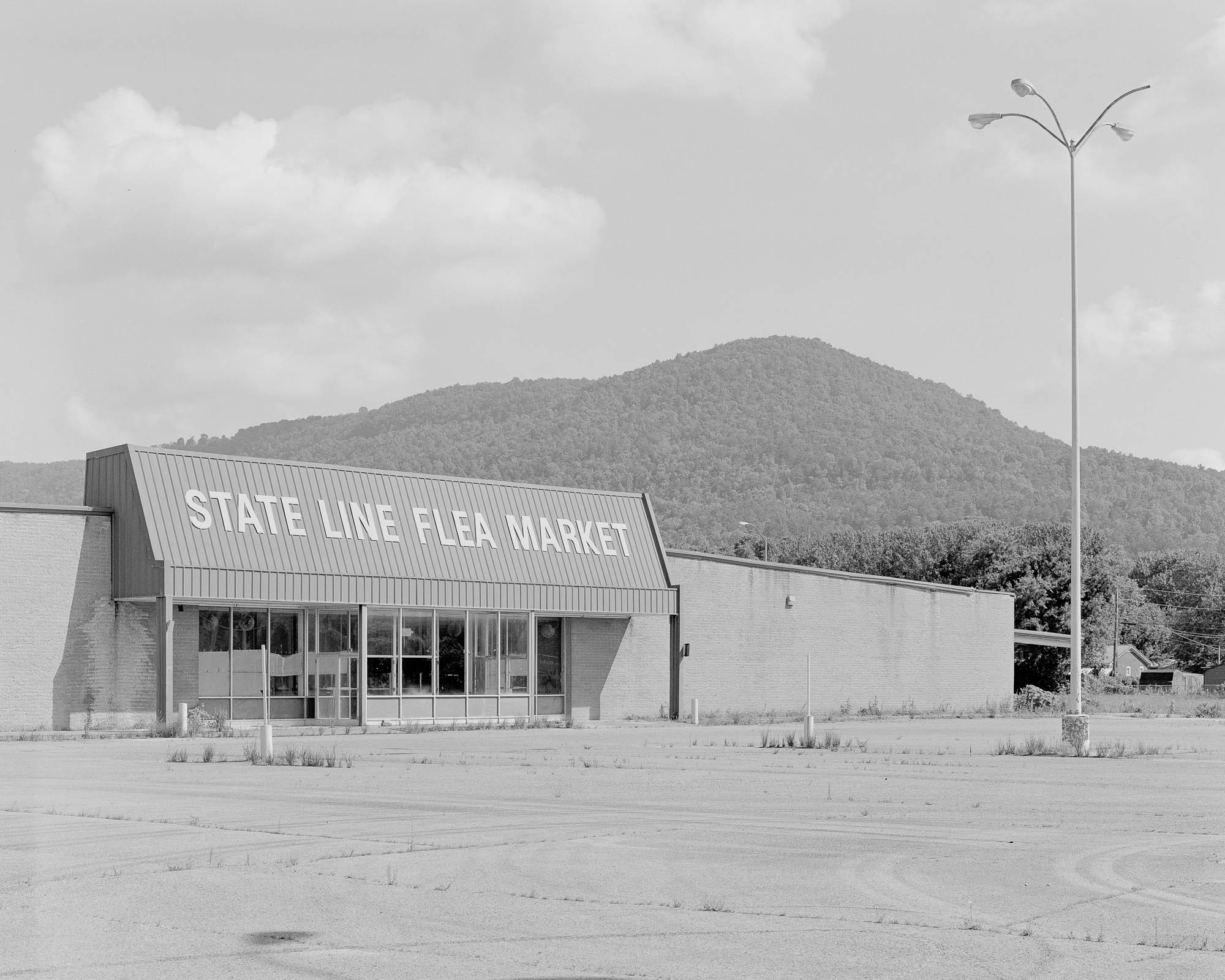 abandoned flea market building