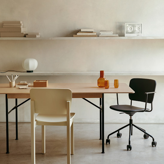 Mono Swivel Base fixed with armrests - Fogia