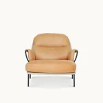 Lyra Armchairs Chaise lounge in COGNAC