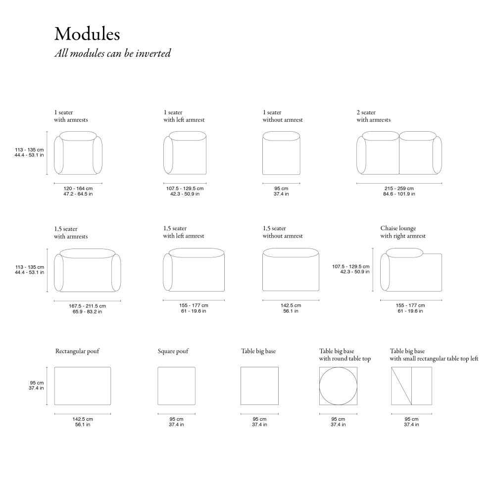 Jord Sofas & Seating Systems 2.5 - seater in 7