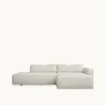 Supersoft | 3-seater with open armrest and chaise lounge from Fogia 