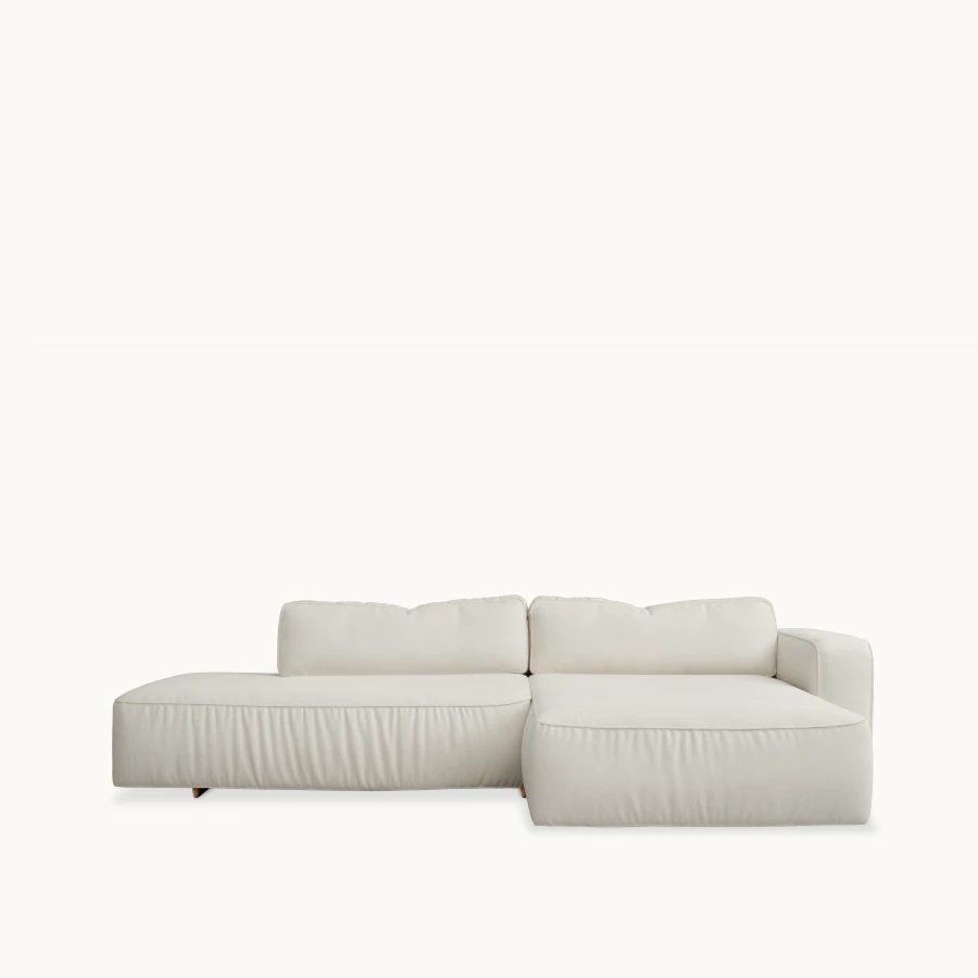 Supersoft | 3-seater with open armrest and chaise lounge from Fogia 
