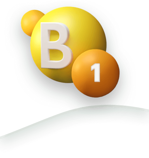 Gráfico de vitamina B1