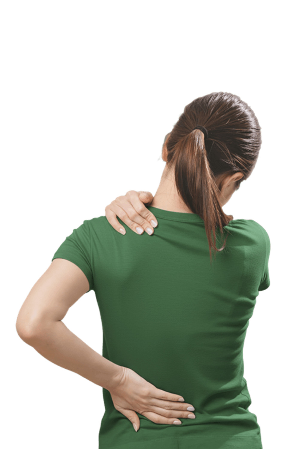 Mujer con dolor en cuello