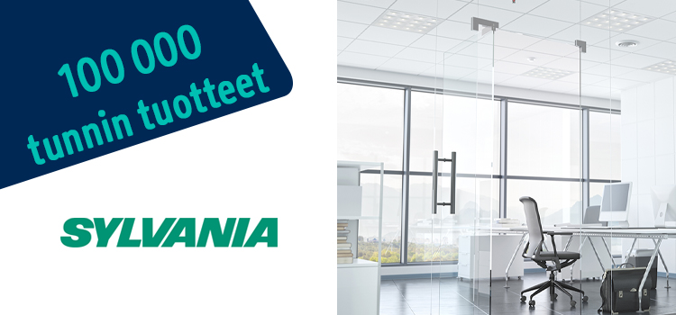 Banneri - ajankohtainen valaistustuote - Sylvania 100 000h tuotteet